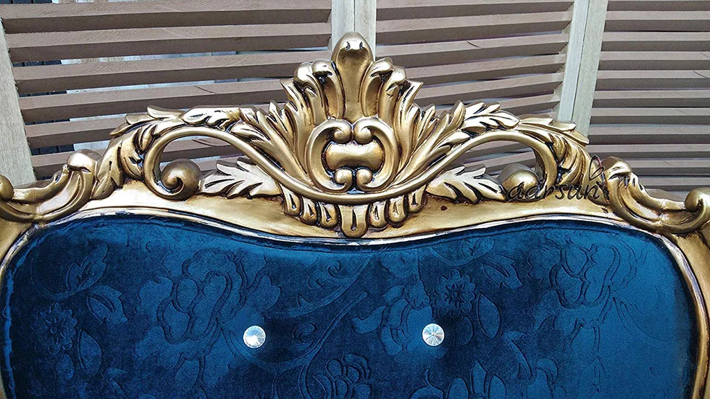 Antique Golden Sofa Chairs view 7