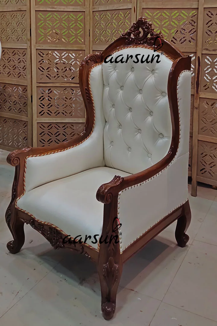 Exclusive High Back Royal Chair for Living Room view 4