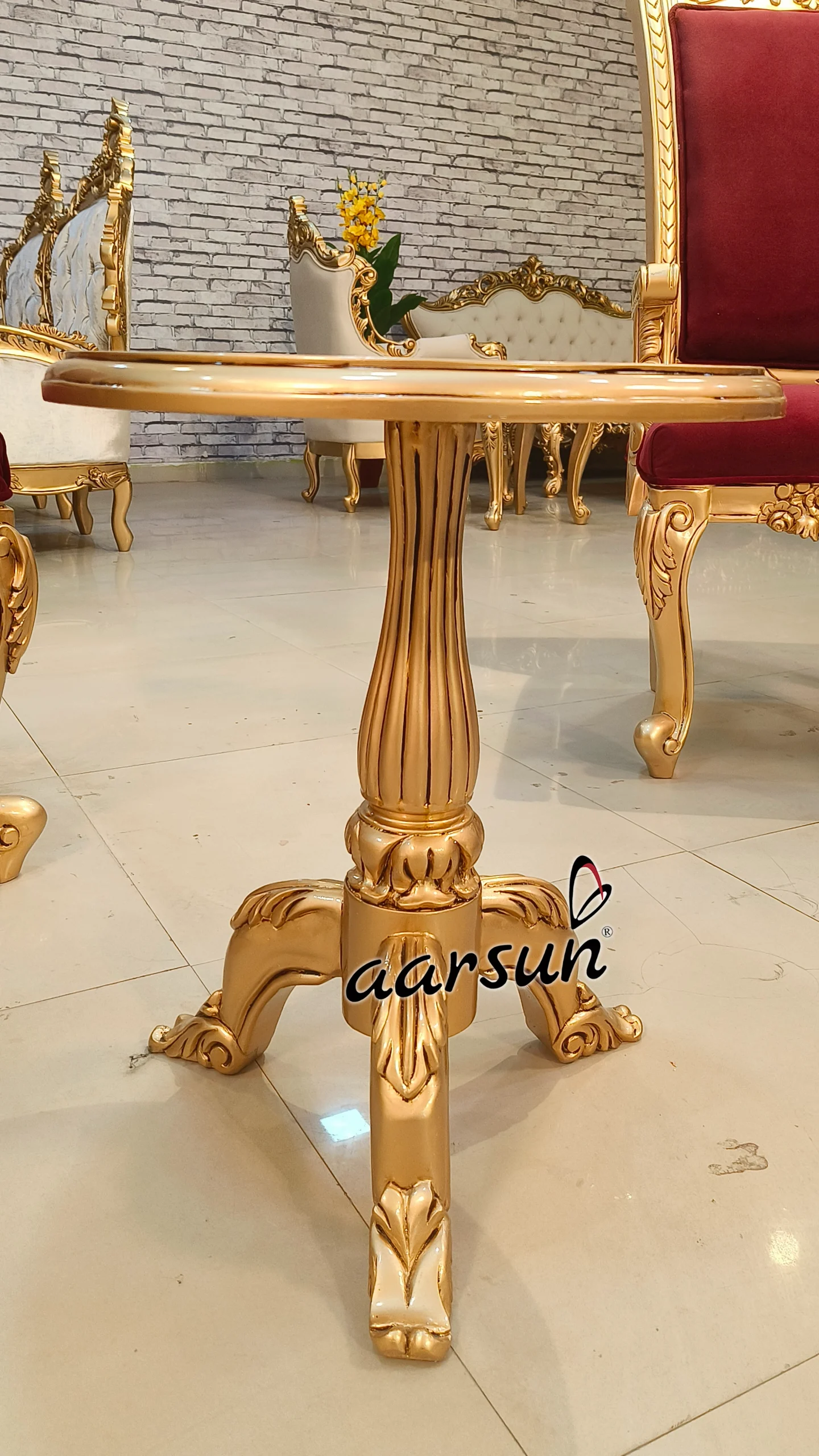 Premium Chair Set in Royal Red view 5