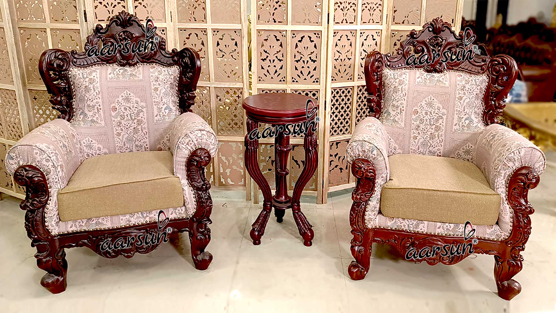 Royal Room Chair in Teak Wood view 5