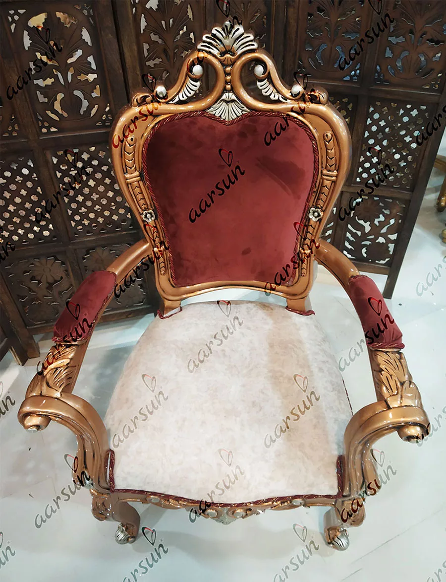 Traditional Italian Style Arm Chair view 4